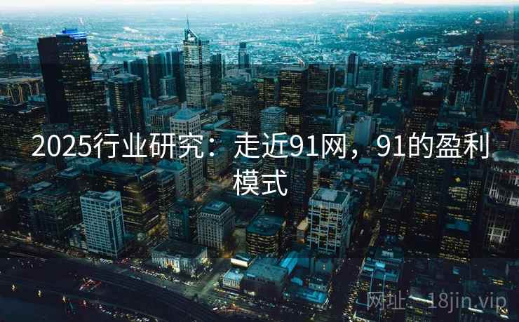 2025行业研究:走近91网,91的盈利模式 第2张 2025行业研究:走近91网,91的盈利模式 第2张
