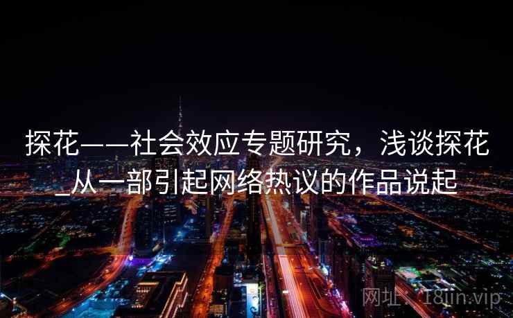 探花——社会效应专题研究，浅谈探花_从一部引起网络热议的作品说起  第1张