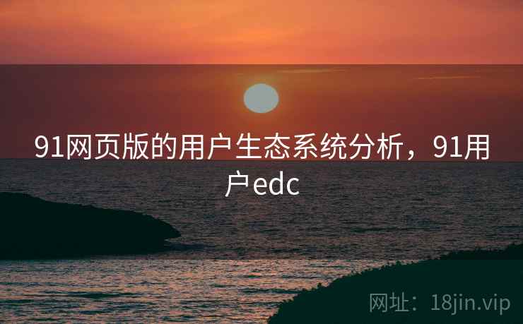91网页版的用户生态系统分析，91用户edc  第1张